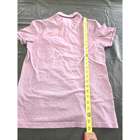 Ted Baker London Polo Shirt Men 3 Purple Pattern Collared Old Money Golf Artsy - Picture 4 of 9